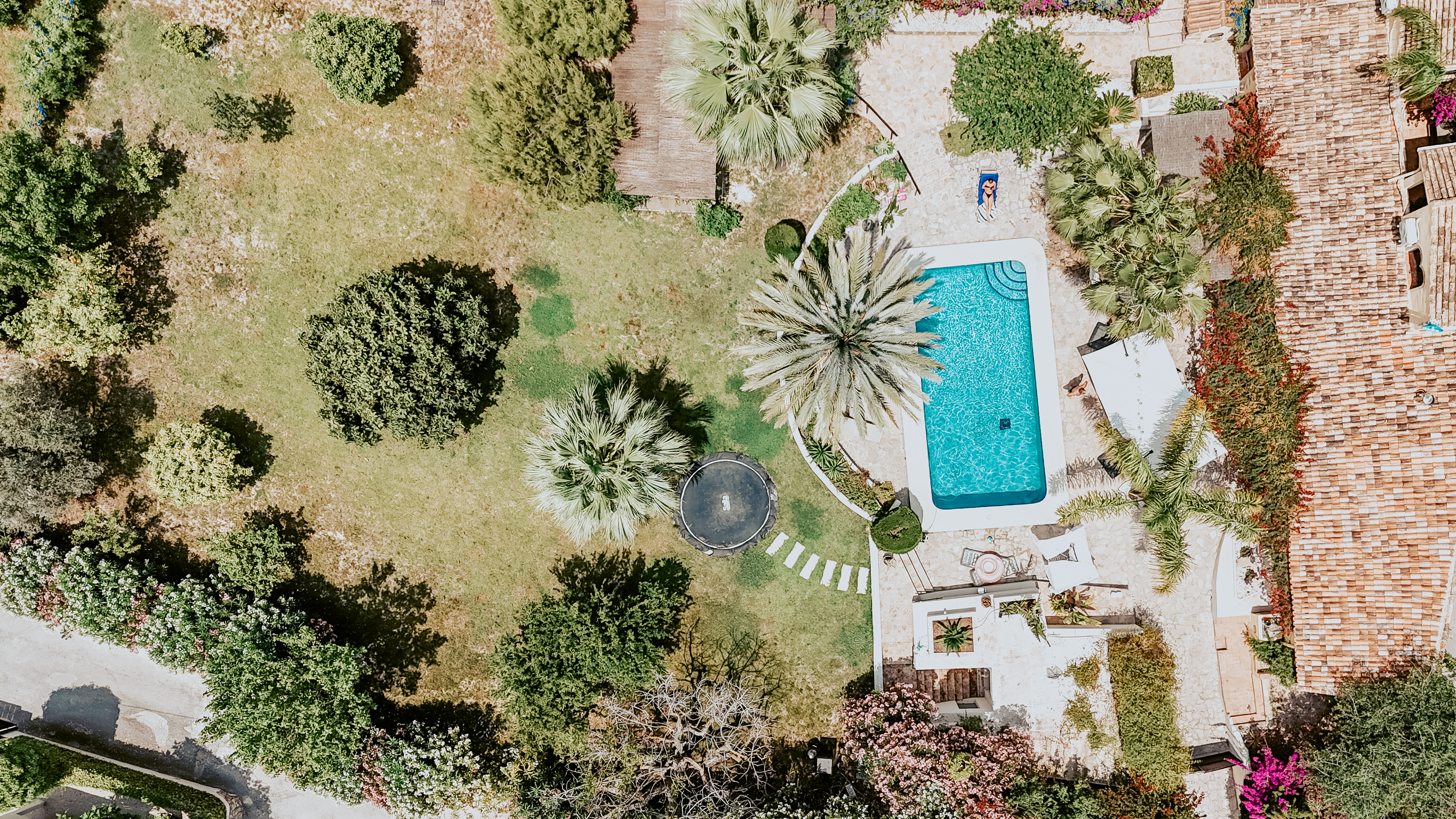 Dronefoto van de finca